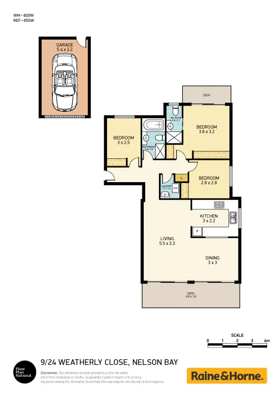 Floorplan of Homely unit listing, 9/24 Weatherly Close, Nelson Bay NSW 2315