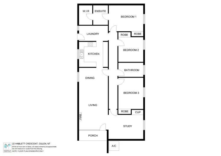 Floorplan of Homely house listing, 22 HABLETT CRESCENT, Gillen NT 870
