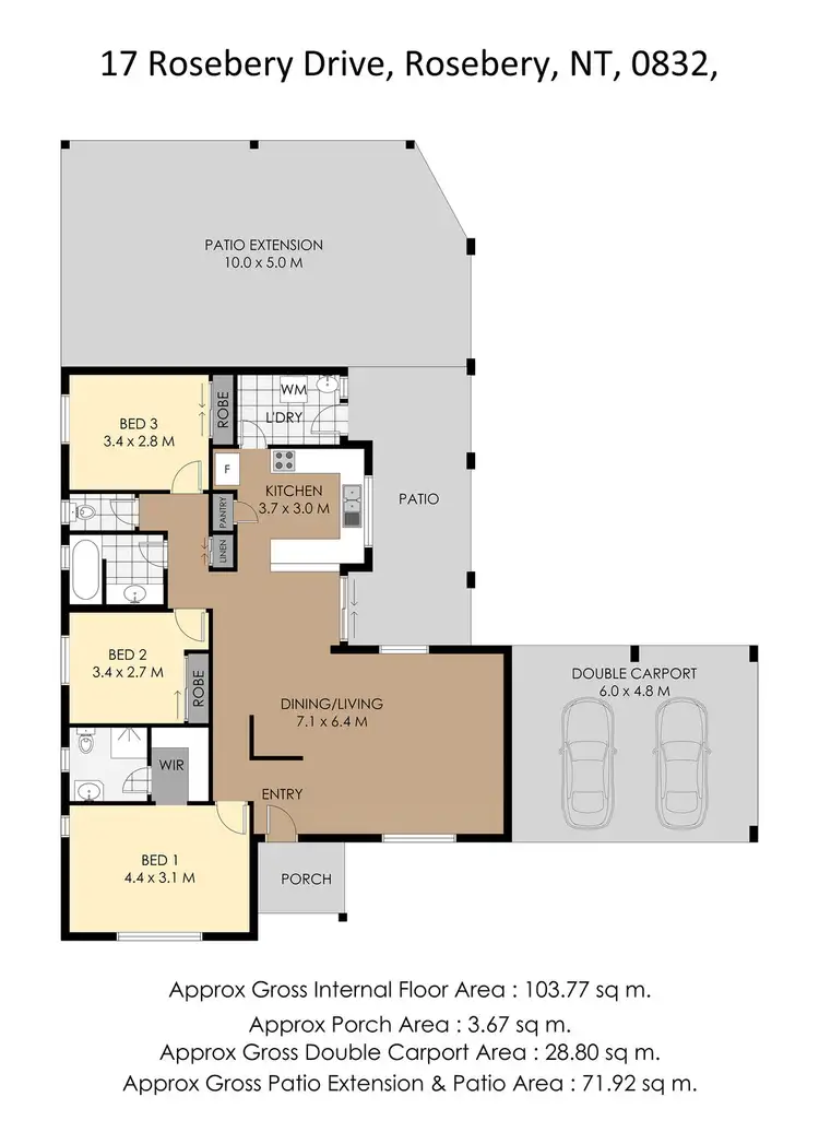 Floorplan of Homely house listing, 17 Rosebery Drive, Rosebery NT 832