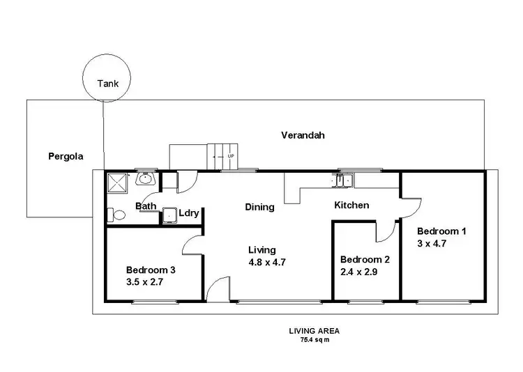 Floorplan of Homely house listing, 1 Appleton Terrace, Barmera SA 5345