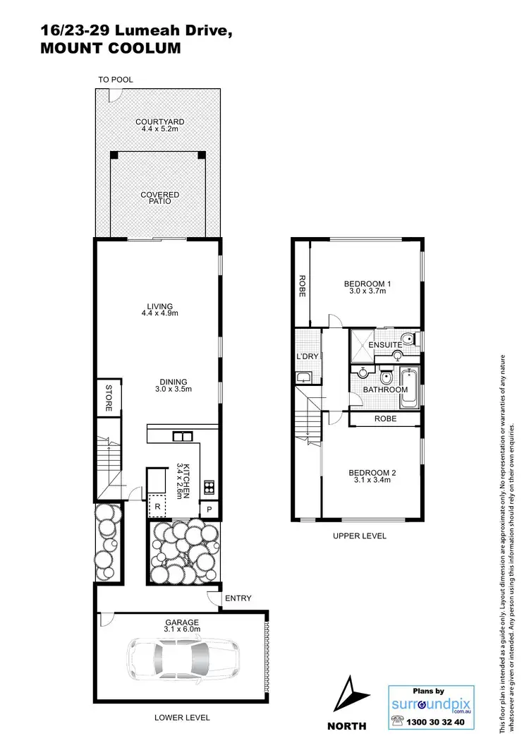 Floorplan of Homely townhouse listing, 16/23-29 Lumeah Drive, Mount Coolum QLD 4573