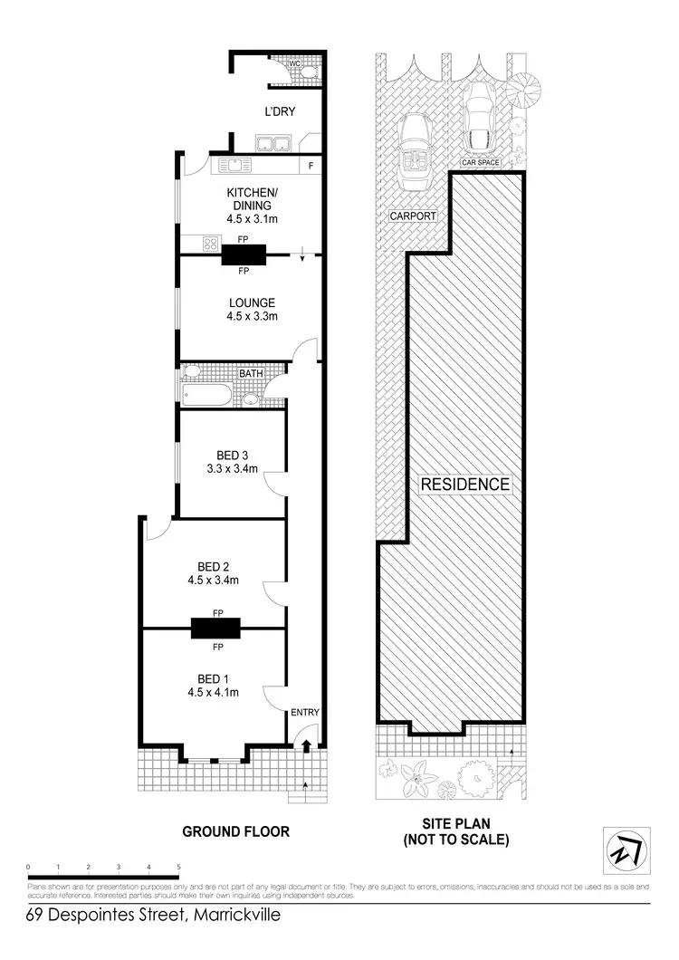 Floorplan of Homely house listing, 69 Despointes Street, Marrickville NSW 2204