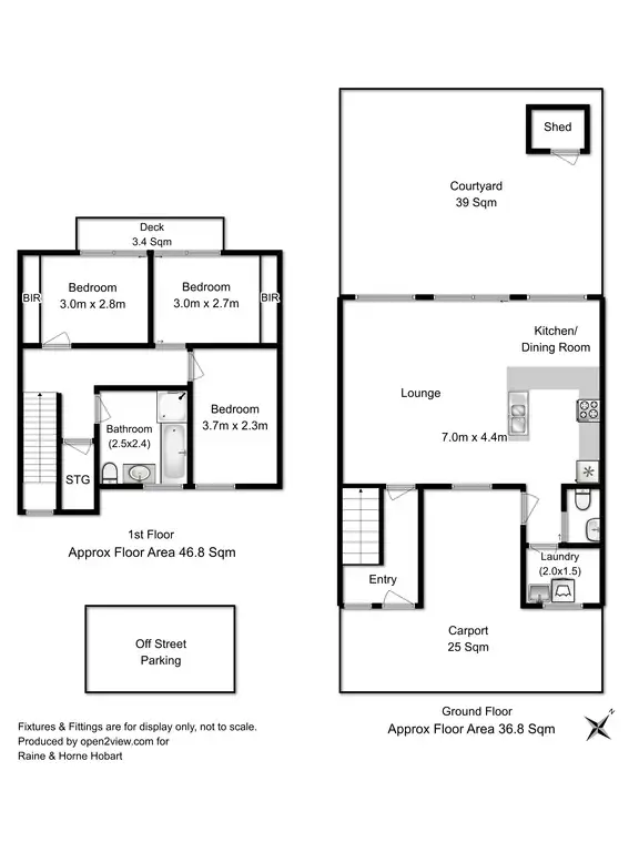 Floorplan of Homely unit listing, 3/42 Forster Street, New Town TAS 7008