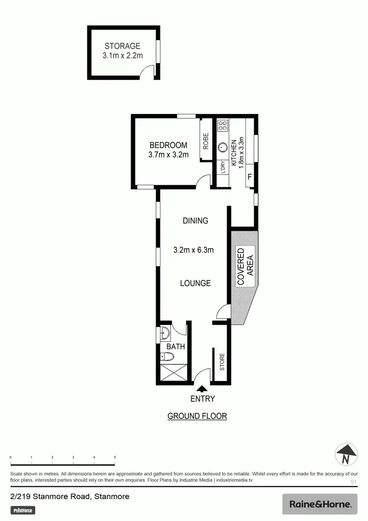Floorplan of Homely apartment listing, 2/219 Stanmore Road, Stanmore NSW 2048