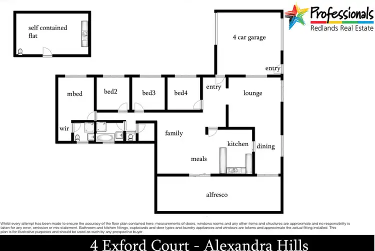 Floorplan of Homely house listing, 4 Exford Court, Alexandra Hills QLD 4161