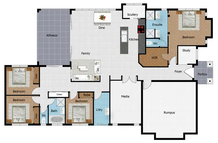 Floorplan of Homely house listing, 8 Saba Street, Burdell QLD 4818