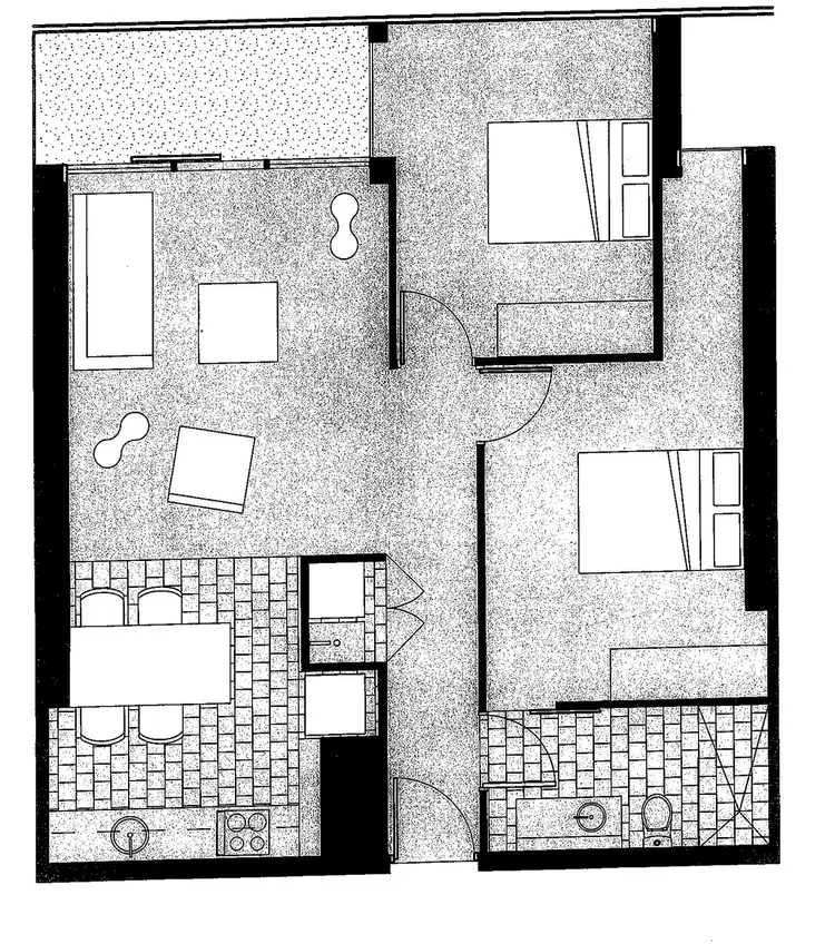 Floorplan of Homely apartment listing, 2805/22-24 Jane Bell Lane, Melbourne VIC 3000