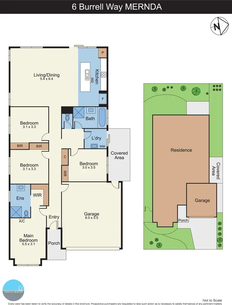 Floorplan of Homely house listing, 6 Burrell Way, Mernda VIC 3754