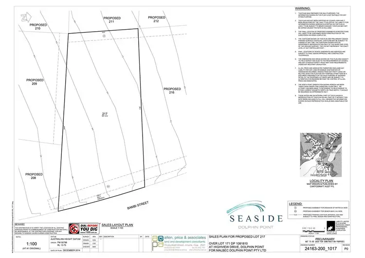 Floorplan of Homely land listing, Lot 217 Bambi Street, Seaside Estate Stage 2, Dolphin Point NSW 2539