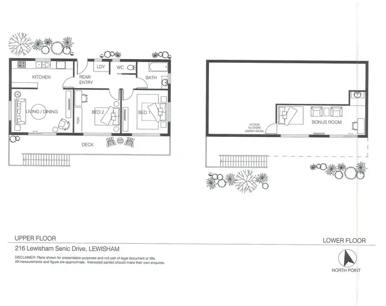 Floorplan of Homely house listing, 216 Lewisham Scenic Drive, Lewisham TAS 7173