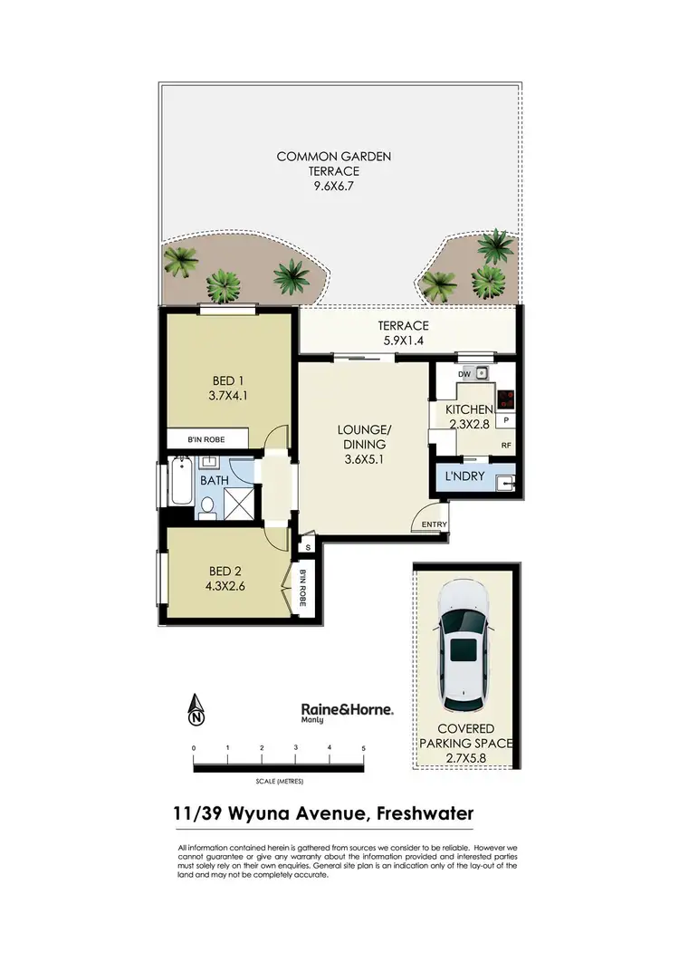 Floorplan of Homely apartment listing, 11/39 Wyuna Avenue, Freshwater NSW 2096
