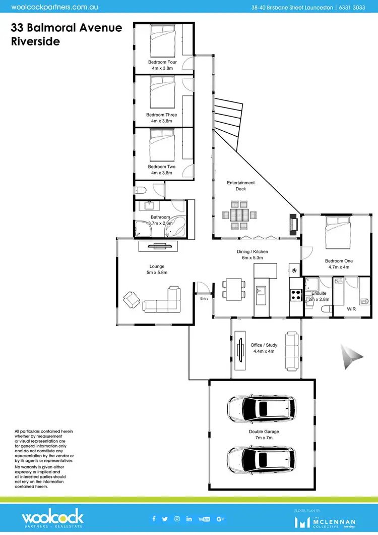 Floorplan of Homely house listing, 33 Balmoral Ave, Riverside TAS 7250