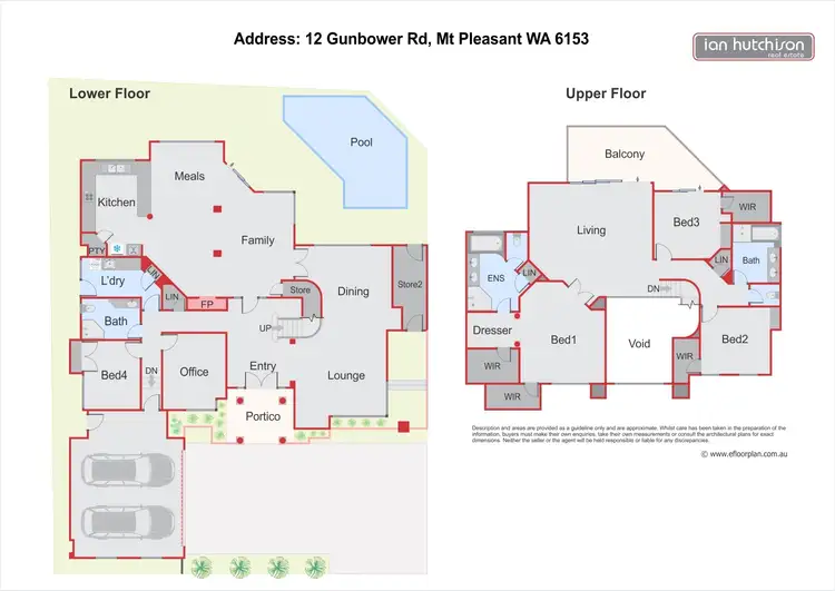 Floorplan of Homely house listing, 12 Gunbower Rd, Mount Pleasant WA 6153