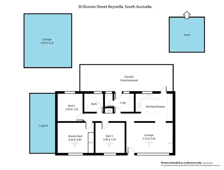 Floorplan of Homely house listing, 30 Bonnin Street, Reynella SA 5161