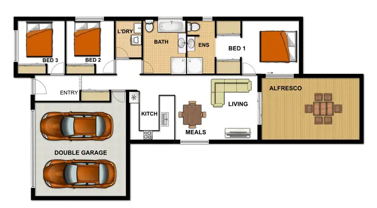 Floorplan of Homely house listing, 4 Dinnigan Cr, Durack QLD 4077
