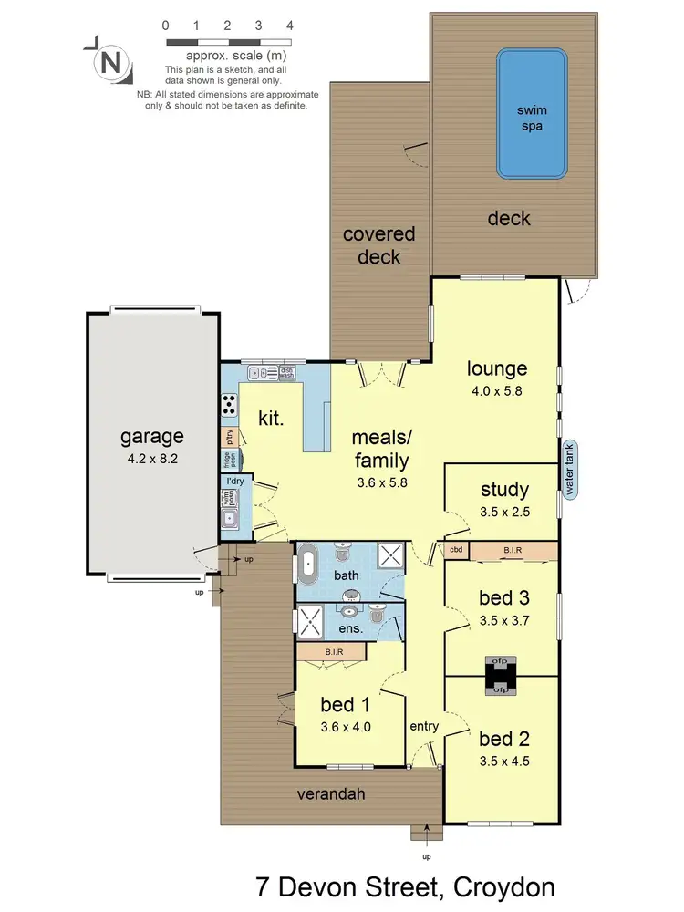 Floorplan of Homely house listing, 7 Devon Street, Croydon VIC 3136