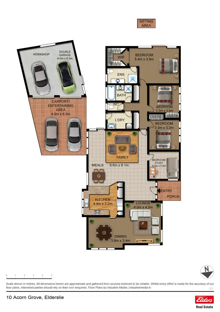 Floorplan of Homely house listing, 10 ACORN GROVE, Elderslie NSW 2570