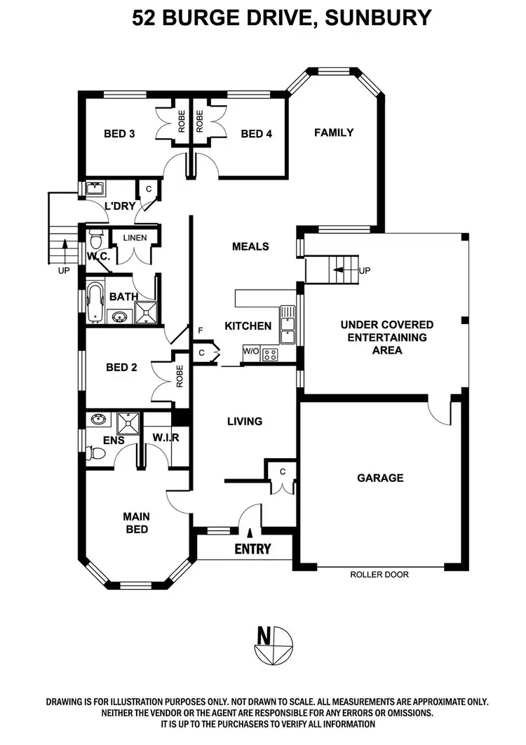 Floorplan of Homely house listing, 52 Burge Drive, Sunbury VIC 3429