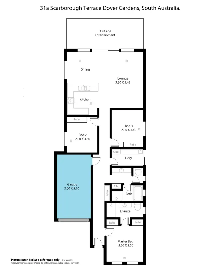 Floorplan of Homely house listing, 31a Scarborough Terrace, Dover Gardens SA 5048
