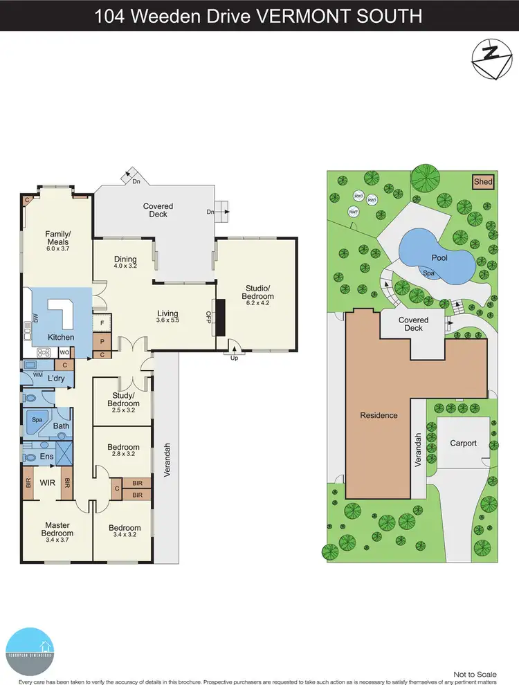 Floorplan of Homely house listing, 104 Weeden Drive, Vermont South VIC 3133