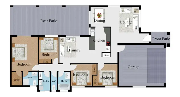 Floorplan of Homely house listing, 24 Tambo Court, Mount Louisa QLD 4814