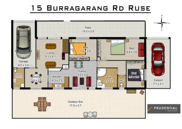 Floorplan of Homely house listing, 15 Burragorang Rd, Ruse NSW 2560
