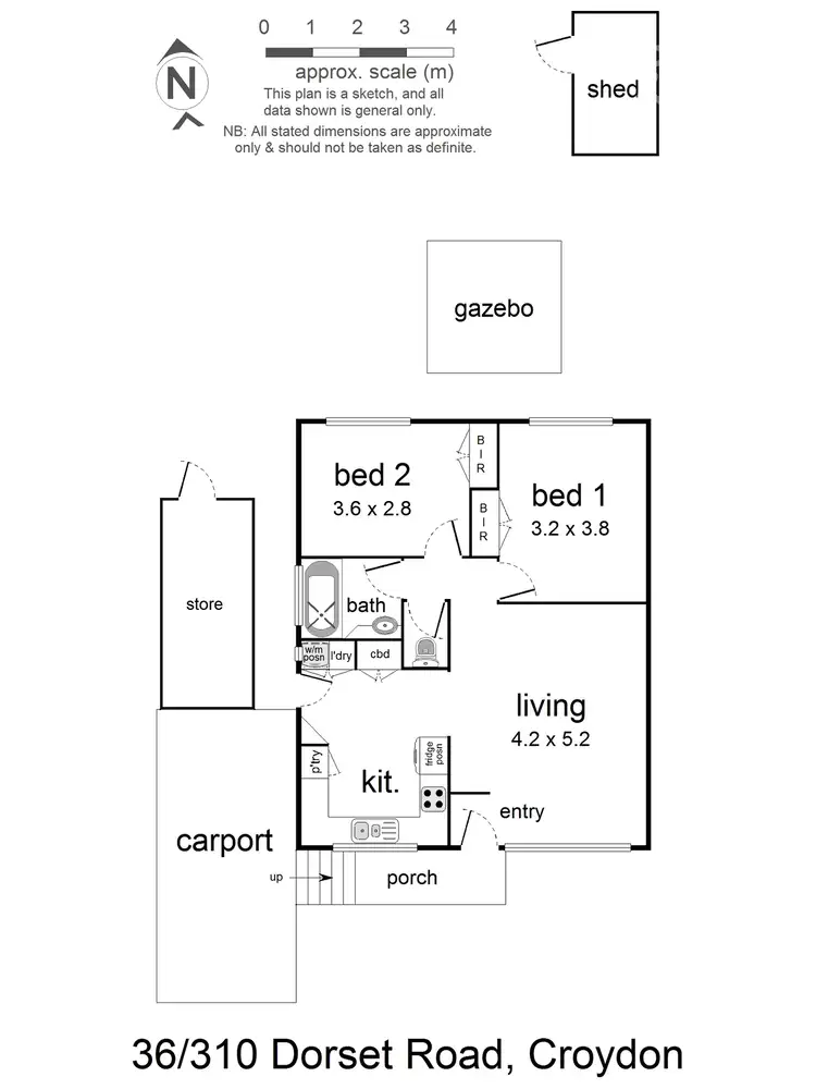 Floorplan of Homely house listing, 36/310 Dorset Road, Croydon VIC 3136