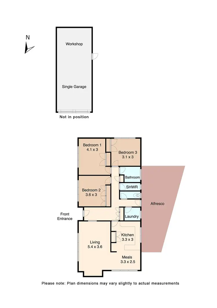 Floorplan of Homely house listing, 35 Stamford Street, Wendouree VIC 3355
