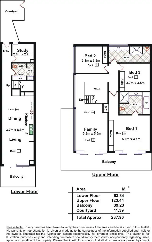 Floorplan of Homely apartment listing, 38/100 Rose Terrace, Wayville SA 5034