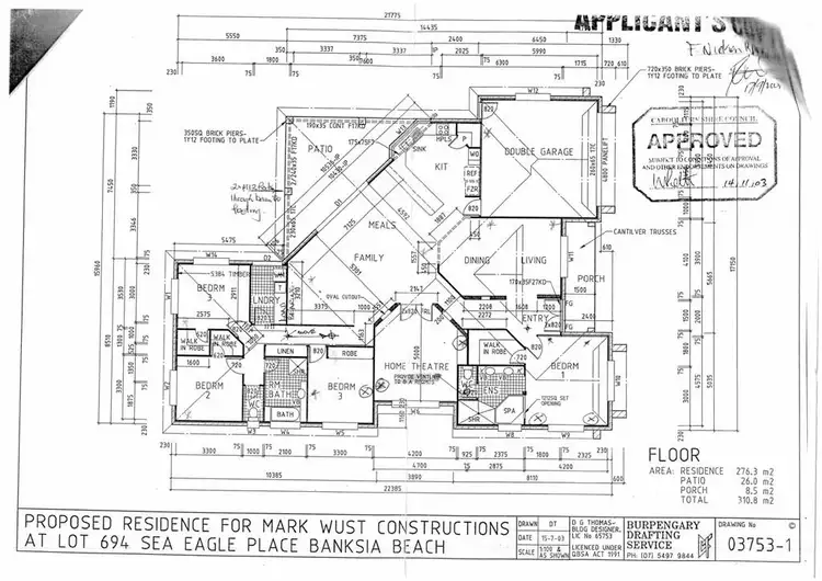 Floorplan of Homely house listing, 10 Seaeagle Place, Banksia Beach QLD 4507
