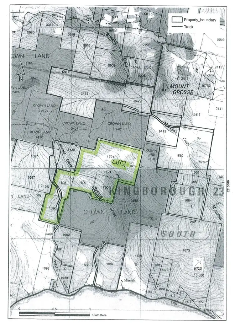 Floorplan of Homely land listing, 5370 Channel Highway, Gordon TAS 7150