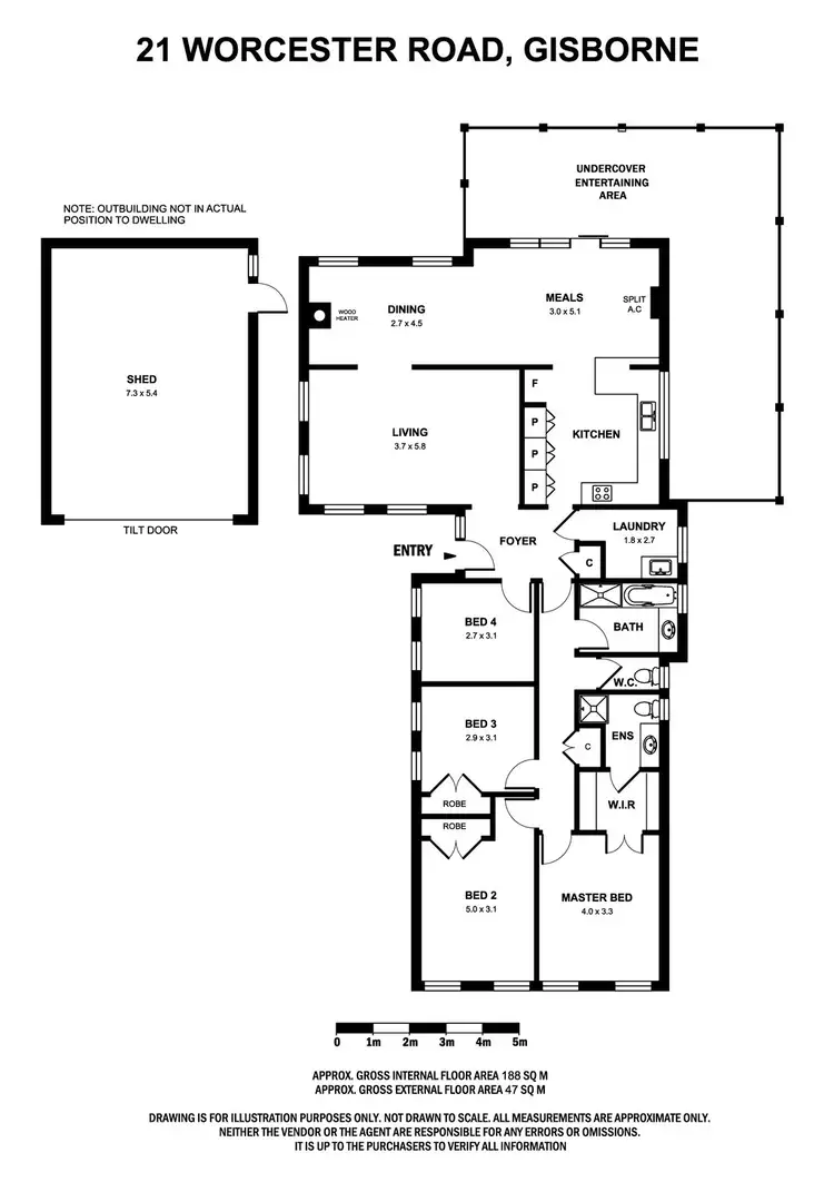 Floorplan of Homely house listing, 21 Worcester Road, Gisborne VIC 3437