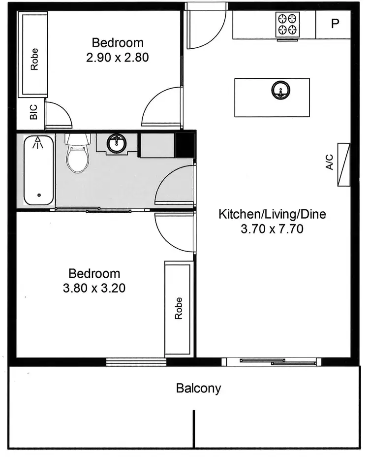 Floorplan of Homely house listing, 409/162 HINDMARSH ROAD, Victor Harbor SA 5211