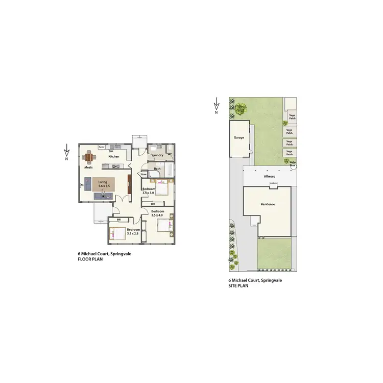 Floorplan of Homely house listing, 6 Michael Court, Springvale VIC 3171