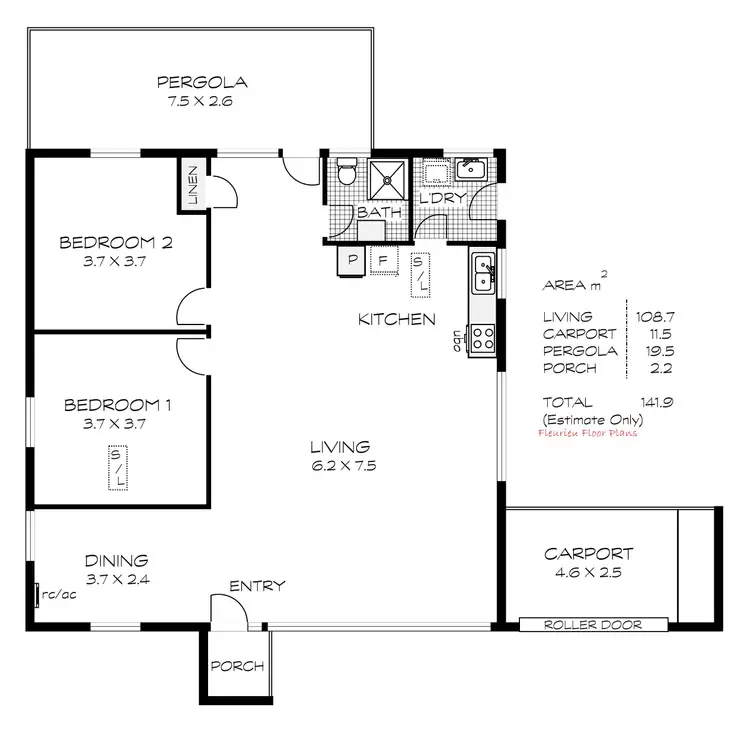 Floorplan of Homely house listing, 9 Philip Court, Goolwa North SA 5214