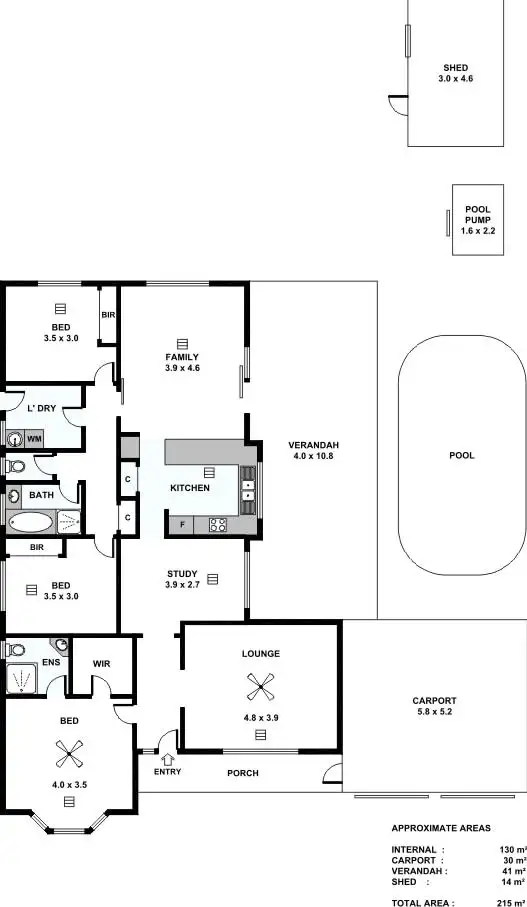 Floorplan of Homely house listing, 19 Goldfinch Way, Hewett SA 5118