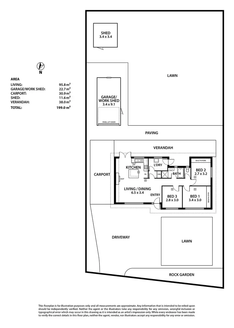 Floorplan of Homely house listing, 71 Xavier Street, Highbury SA 5089