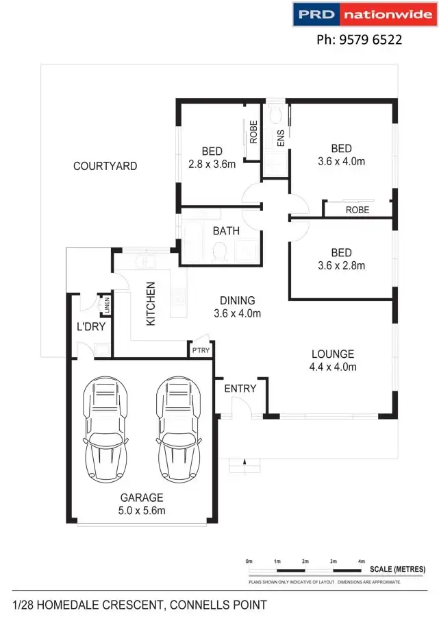 Floorplan of Homely villa listing, 1/28 Homedale Crescent, Connells Point NSW 2221