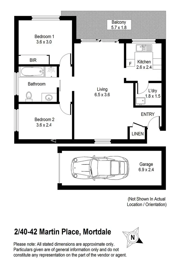 Floorplan of Homely unit listing, 2/40-42 Martin Place, Mortdale NSW 2223