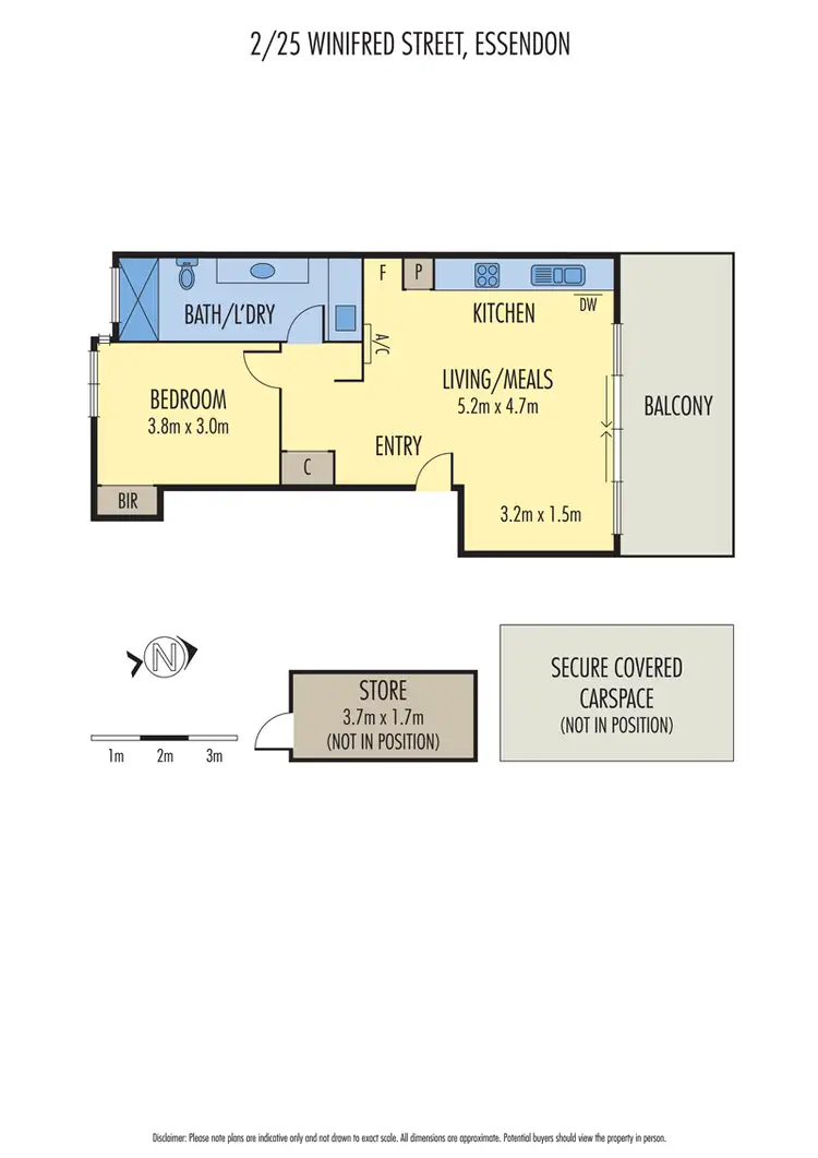 Floorplan of Homely apartment listing, 2/25 Winifred Street, Essendon VIC 3040