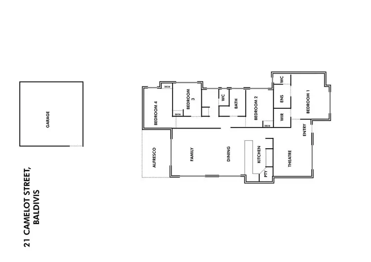 Floorplan of Homely house listing, 21 Camelot Street, Baldivis WA 6171