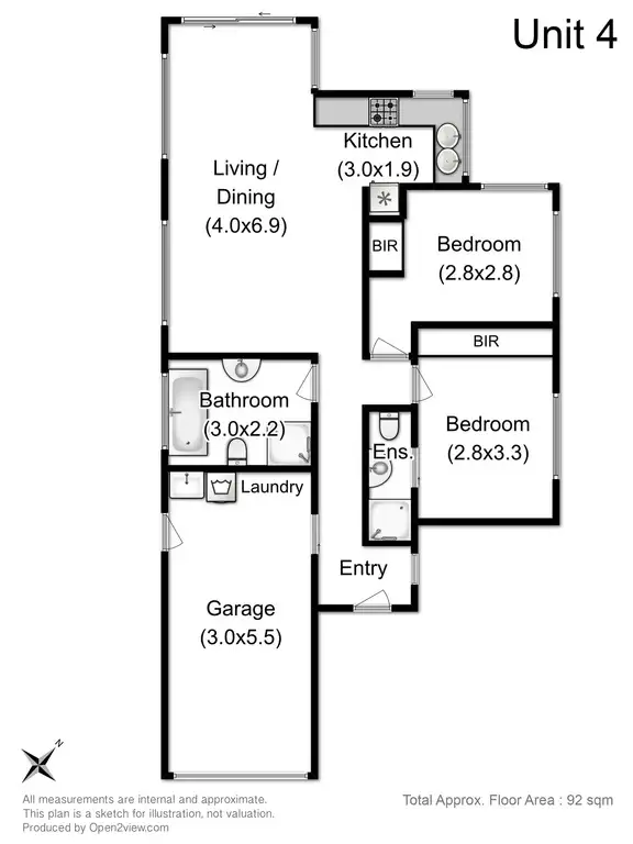 Floorplan of Homely house listing, 4/358 Redwood Road Algona Rise, Kingston TAS 7050