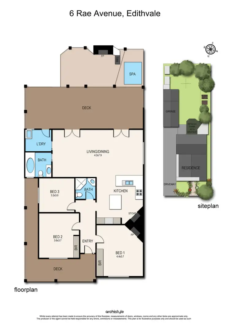 Floorplan of Homely house listing, 6 Rae Avenue, Edithvale VIC 3196