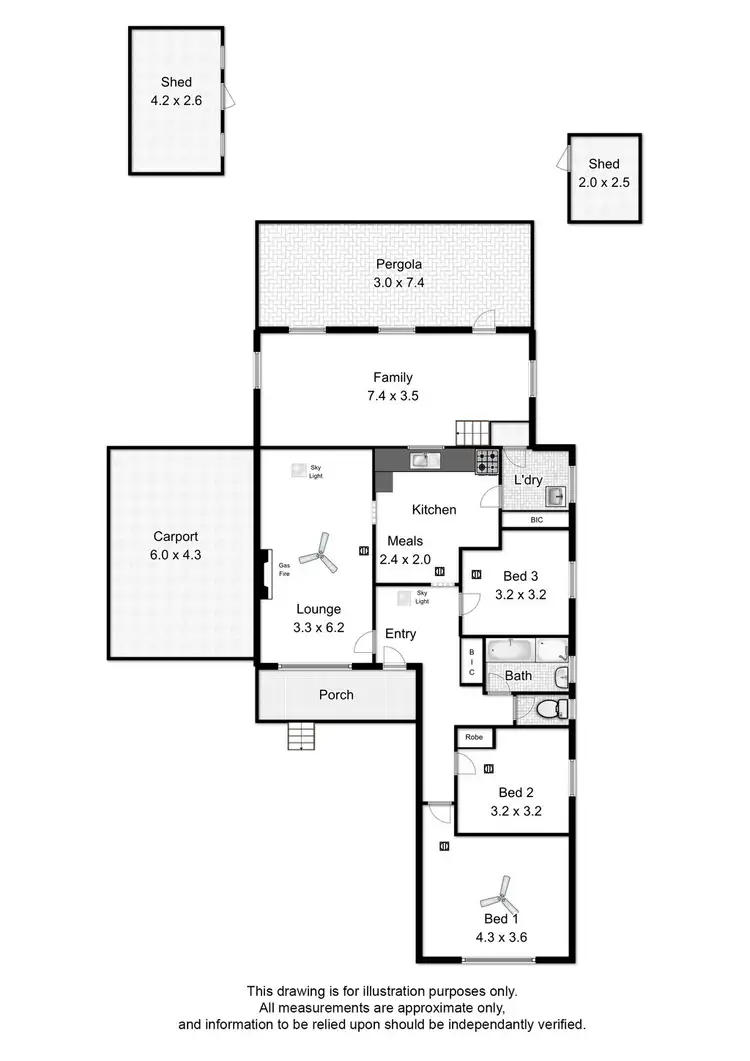 Floorplan of Homely house listing, 83 Yorktown Road, Elizabeth Park SA 5113