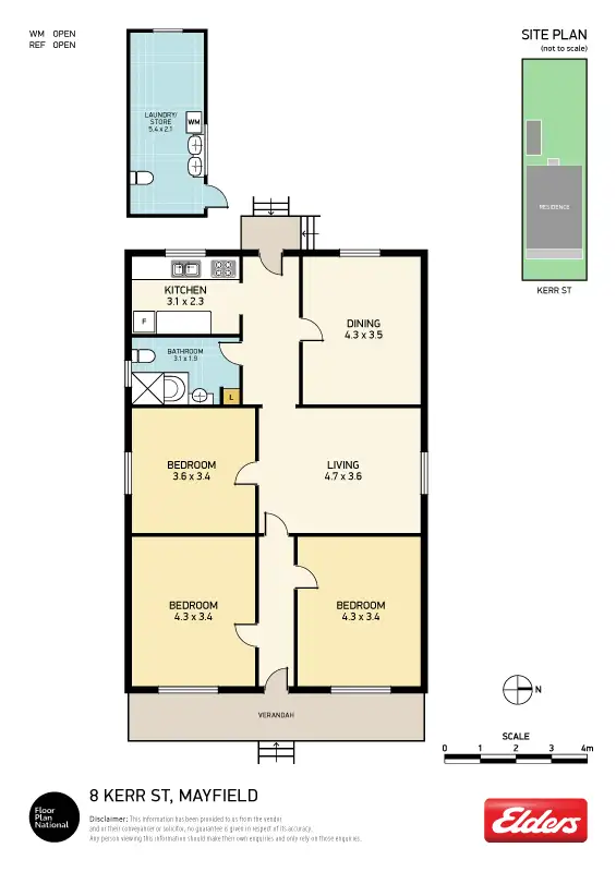 Floorplan of Homely house listing, 8 Kerr Street, Mayfield NSW 2304