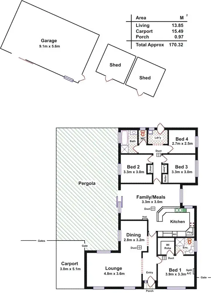 Floorplan of Homely house listing, 20 Brentwood Mews, Blakeview SA 5114