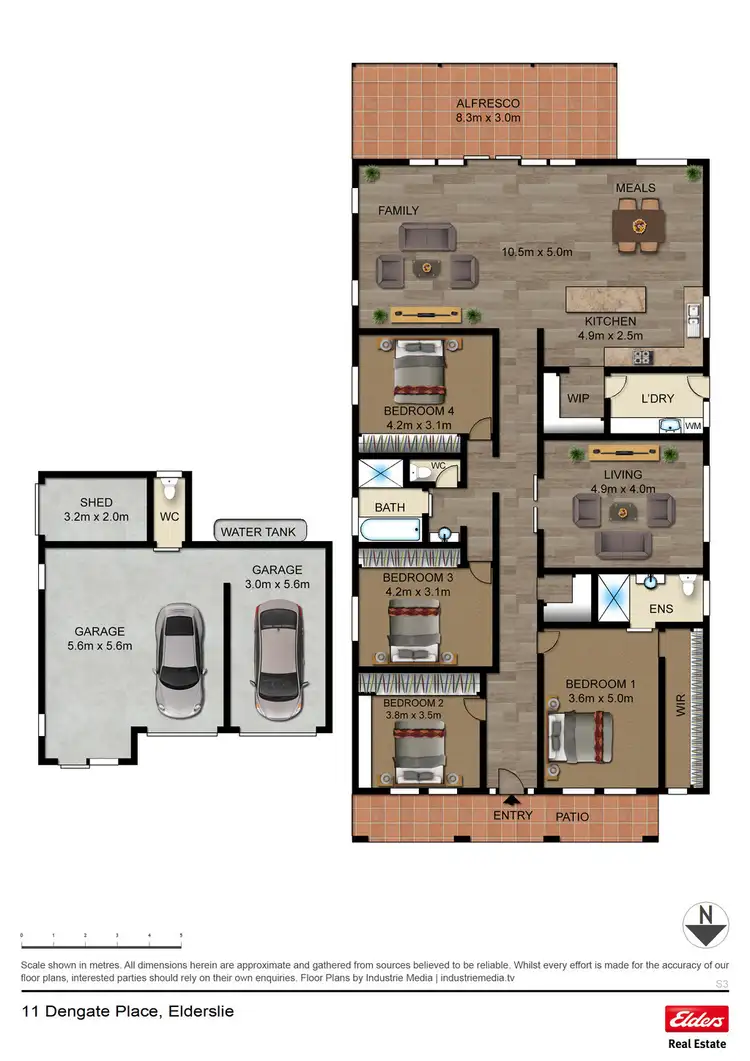 Floorplan of Homely house listing, 11 Dengate Close, Elderslie NSW 2570