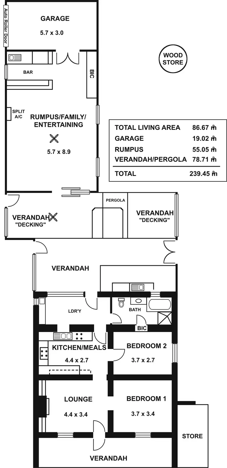 Floorplan of Homely house listing, 53 Hallett Street, Callington SA 5254