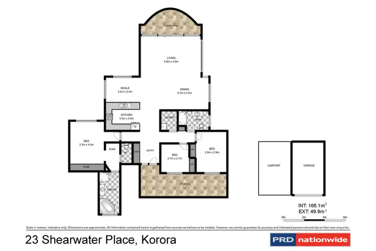 Floorplan of Homely house listing, 23 Shearwater Place, Korora NSW 2450