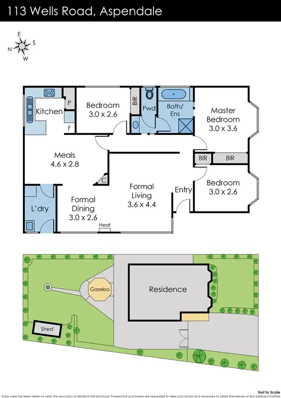 Floorplan of Homely house listing, 113 Wells Road, Aspendale Gardens VIC 3195